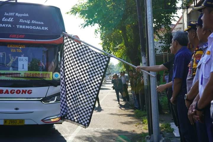 Pemkab Trenggalek, Siapkan 7 Bus Arus Balik Gratis Tujuan Kota&nbsp;Surabaya