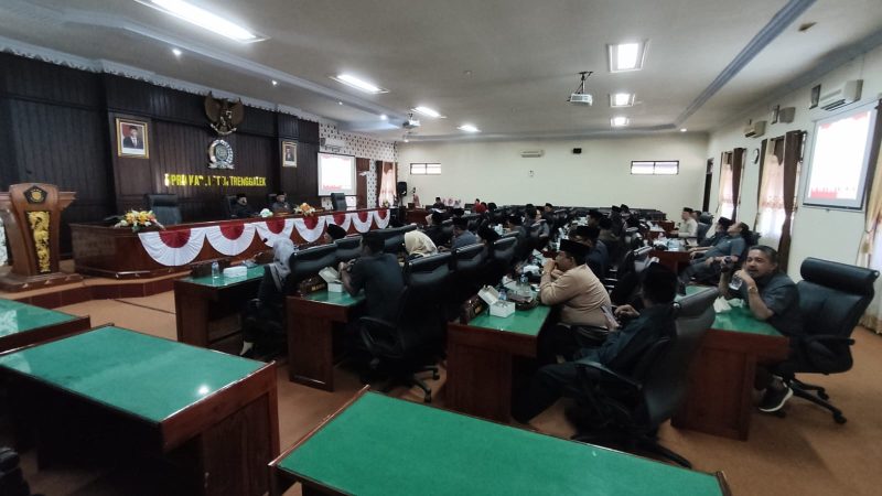 DPRD Trenggalek, Rapat Paripurna Pembentukan&nbsp;Fraksi